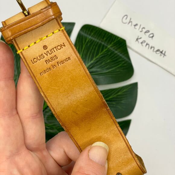 Louis Vuitton Vachetta Strap holder cuff Poignet SLG Small Leather Goods 56 - Picture 2 of 7